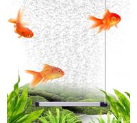 DONGKER Bande de Bulles d'air pour Aquarium,Diffuseur d'air Silencieux avec Connecteur Vertical en Acier Inoxydable pour Aquariums d'eau Douce de Petite et Moyenne Taille