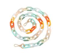 DONGKER Bandoulière en Chaîne Acrylique,47 Pouces Bandoulière en Chaîne Acrylique Colorée pour Sac a Main,Sac a Bandoulière