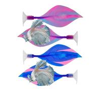 DONGKER Betta Leaf Hamac,Lit de Repos en Silicone pour Aquarium avec Ventouse pour Paysage D'aquarium