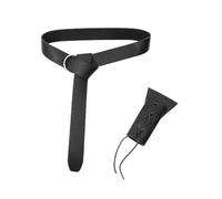 DONGKER Ceinture Vintage Viking en Cuir de Chevalier de la Renaissance,Ceinture Médiévale en Cuir,Ceinture de Guerrier,Epée,Poignard,Grenouille,Etui Pour Hommes et Femmes,Cosplay