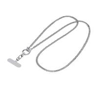 DONGKER Chaîne de Téléphone Portable en Bandoulière,Rotative a 360°,Antivol,avec Patchs et Fermoirs Métalliques pour la Plupart des Smartphones