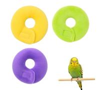 DONGKER Collerette de Protection Oiseau, 3 Pcs Anti-Picage pour Soin Plumes | Feutre Doux Respirant, Protection Anti-morsure, Cicatrisation Rapide Réglage, Flexible Confort, Maintien Plumage Intégrité