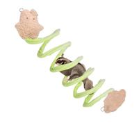 DONGKER Cordes d'escalade Élastiques pour Planeurs a Sucre,Jouet a Ressort Suspendu avec Crochets Métalliques pour Rats,Oiseaux,Sacs de Miel,Planeurs a Sucre,Furets,Hamsters Écureuils