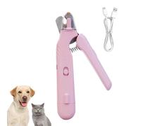DONGKER Coupe-Griffes et Broyeur 2 en 1 pour Animaux de Compagnie,Lime Électrique Rechargeable par USB avec Protection et Lumière pour Petits,Grands Chiens et Chats