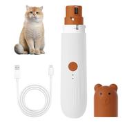DONGKER Coupe-Griffes pour Chien,Rechargeable par USB,Electrique,2 Vitesses,avec Lumière LED,Faible Bruit,pour Chiens et Chats de Petite,Moyenne et Grande Taille