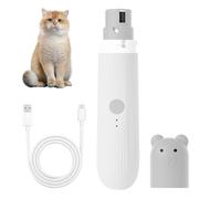 DONGKER Coupe-Griffes pour Chien,Rechargeable par USB,Electrique,2 Vitesses,avec Lumière LED,Faible Bruit,pour Chiens et Chats de Petite,Moyenne et Grande Taille