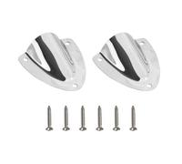 DONGKER Couvercles D'évent de Bateau 2 Pièces,Event de Coquille de Palourde en Acier Inoxydable avec 6 Vis pour Application Extérieure de Bateau Camping-Car