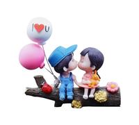 DONGKER Décoration de Tableau de Bord de Voiture,Ornements de Voiture de Couples de Dessins Animés en Résine pour la Décoration de Voiture,Décoration de Maison pour Fournitures de Bureau