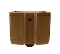 DONGKER Double Magazine Pouch,Double Stack Double Mag Case Support Magnétique Réglable avec Boucle de Ceinture pour 1911 P226 M92 G17 À L'extérieur de la Ceinture de Transport