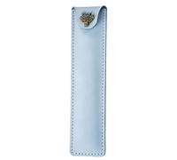 DONGKER Étui a Stylos en Cuir,Pochette a Crayons Vintage avec Bouton-Pression,Etui Porte-Stylo pour Hommes et Femmes,Travail au Bureau