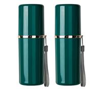 DONGKER Étui de Voyage pour Brosse a Dents,2/3 Pièces Étui Détachable pour Brosse a Dents,Etui Étanche pour Voyage,Salle de Sport,Camping,Salle de Bain,Utilisation Quotidienne