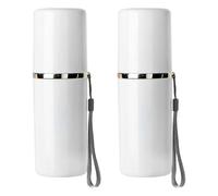 DONGKER Étui de Voyage pour Brosse a Dents,2/3 Pièces Étui Détachable pour Brosse a Dents,Etui Étanche pour Voyage,Salle de Sport,Camping,Salle de Bain,Utilisation Quotidienne