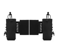 DONGKER Étui Tactique pour Radio,Pochette Tactique en Nylon pour Talkies-Walkies,Extension Latérale avec Poignée de Traction et Cordon Élastique pour Équipement de Plate-Forme de Poitrine Tactique