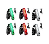 DONGKER Feux de Navigation pour Bateau,6 pièces Lumières LED pour Bateau,3 Types de Mode,D'avertissement de Navire Batterie Rechargeable Intégrée pour Ponton,Yacht,Kayak