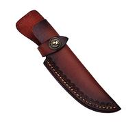 DONGKER Gaine de Couteau en Cuir, Etui Droit de 17,5 cm, Housse Vintage Avec Boucle de Ceinture Pour Protéger
