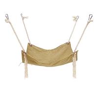 DONGKER Hamac Cage pour Chat,Nid Suspendu Respirant pour Animaux de Compagnie en Coton et Lin avec 4 Crochets pour Chats de Moins de 7Kg/15 Lbs Lapins Furets Chinchillas