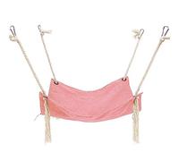 DONGKER Hamac Cage pour Chat,Nid Suspendu Respirant pour Animaux de Compagnie en Coton et Lin avec 4 Crochets pour Chats de Moins de 7Kg/15 Lbs Lapins Furets Chinchillas