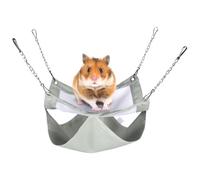 DONGKER Hamac pour Hamster,Hamac Suspendu Double Couche pour Furet et Rat avec Boucle de Chaîne Suspendue en Acier Inoxydable,pour Petits Animaux Se Cachant et Dormant