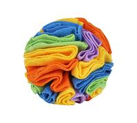 DONGKER Jouet Boule a Renifler pour Animaux de Compagnie,Balle a Renifler pour Chiens,6/8" Résistant Aux Morsures pour Chien (5.9", New Rainbow Colours)