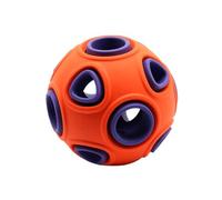 DONGKER Jouet de Balles pour Chien,Balle Rebondissante en Caoutchouc avec Lumière Sonore de Cloche pour Chiens,Chiots