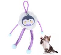 DONGKER Jouet en Peluche Suspendus pour Chat,Jouets Interactifs Suspendus pour Chaton avec Corde Élastique et Clochette pour Chats D'intérieur,Chatons,S'amusent,giflent,Mordent