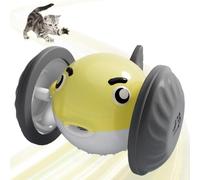 DONGKER Jouet Interactif Électrique Intelligent pour Chat,Jouet Poisson-Globe Automatique Lumineux Rechargeable par USB avec Capteur Intelligent,pour Chatons Adultes et Chats D'intérieur