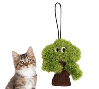 DONGKER Jouet Interactif en Peluche pour Chat,Jouet D'activité Chat en Forme de Pin,avec Cordon,pour Toutes Les Races de Chats