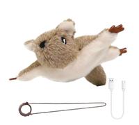 DONGKER Jouet Interactif pour Chat,Rechargeable,avec Son Gazouillis Réaliste et Son Cordon Élastique,Batterie 300 MAh,pour Chats de Toutes Races