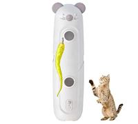 DONGKER Jouet pour Chat Intelligent en Forme de Chenille,Ver Interactif Rétractable avec Ventouse pour Chats et Chiens de Petite et Moyenne Taille