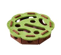 DONGKER Jouet Puzzle pour Chat,Boîte de Jeu Labyrinthe en Feutre Doux avec 2 Balles a Cloche pour Chats D'intérieur,Chatons,Jeu,Exercice,Exploration,Stimule la Curiosité