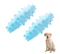 DONGKER Jouets a Mâcher pour Chiens,Lot de 2 Jouets a Brosser pour Chiots avec Picots et Motifs Texturés,Adaptés a Toutes Les Tailles de Chiens
