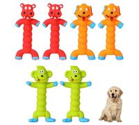 DONGKER Jouets Couineurs pour Chiens,3/6 Pièces Jouets Sonores en Latex avec Trou Sonore Inférieur pour Chiots,Petits et Moyens Chiens