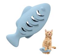 DONGKER Jouets en Silicone Creux pour Chat,à Mâcher,à l'herbe a Chat,Distributeur de Friandises,Jouet Interactif pour Le Nettoyage des Dents des Chats D'intérieur