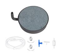 DONGKER Kit de Diffuseur D'oxygène,Kit de Pierre À Oxygène,Dissous Ultra-élevé pour Aquarium,avec Base en Acier Inoxydable,pour Aquarium et Culture Hydroponique