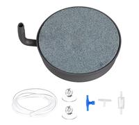 DONGKER Kit de Diffuseur D'oxygène,Kit de Pierre À Oxygène,Dissous Ultra-élevé pour Aquarium,avec Base en Acier Inoxydable,pour Aquarium et Culture Hydroponique