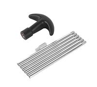 DONGKER Kit de Nettoyage Pistolet, Kit de Nettoyage d'Arme Poing Tige de Nettoyage Pistolet en Métal Pur Fusils de Chasse Pistolets