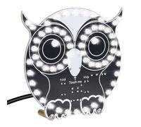 DONGKER Kit de soudure Lampe LED en forme de Hibou, Kit électroniques DIY pour débutants, Kit de lampe LED avec commande tactile, Projet de soudure DIY d'exercices