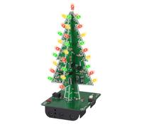 DONGKER Kit de Soudure pour Sapin de Noël,Kit D'exercices de Soudure a LED pour Sapin de Noël,3 Couleurs CTR-30 avec Lumières LED Rouges/Vertes/Jaunes pour Décoration de Noël,Pratique de Soudure
