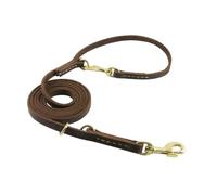 DONGKER Laisse pour Chien,Laisse de Chiot en Cuir de 2,4 M Réglable Mains Libres pour Chien de Petite Taille,Moyenne et Grande,Course a Pied,Marche