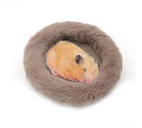 DONGKER Lit pour Hamster,5,5" en Peluche Ronde Douce pour Cochon d'Inde,Tapis de Sommeil Chaud pour Hamster,Hérisson,Ecureuil,Cochon d'Inde,Rat,Oiseau et Autres Petits Animaux