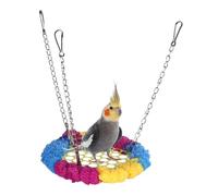 DONGKER Lit Suspendu pour Oiseaux,Hamac Respirant avec 3 Crochets et 3 Chaînes de Suspension en Métal pour Perruches,Perruches,Inséparables,Conures,Quakers