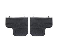 DONGKER Lot de 2 housses de porte de voiture pour chien, noir, ajustement universel, protection de portière de voiture pour animaux domestiques, anti-rayures, ventouses