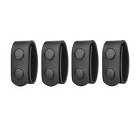 DONGKER Lot de 4 Belt Keeper,Cuir Passants Ceinture,Porte-ceintures en Cuir Synthétique avec Double Doutons-pression pour Ceinture Tactique de 5 à 6,3 cm