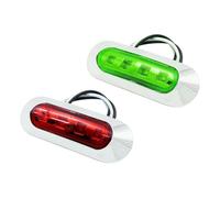 DONGKER Lumières LED Marines,2 Pièces Lumières Marines de Courtoisie de Navigation Étanches pour Bateau de Bateau a Voile de Kayak Marin
