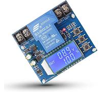 DONGKER Module de Protection Numérique de Contrôle de Batterie 30 A avec Écran LCD pour Lithium et Plomb-Acide Programmable