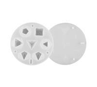 DONGKER Moule en Silicone en Forme de Dés,Moules en Résine Époxy Stéréoscopique en Silicone avec 7 Cavités Stéréoscopiques Standard pour la Fabrication de Résine DIY