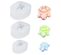 DONGKER Moule en Silicone en Forme de Mini Tortue,Moule 3D pour Fabrication de Petites Tortues,pour Bricolage,Artisanat,Maison de Poupée,Jardin,Décoration de Paysage
