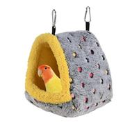 DONGKER Nichoir pour Oiseaux Hiver,Lavable en Machine/à la Main,Nid Chaud d'hiver pour Perroquets,avec 2 Crochets en Acier Inoxydable pour Aras,Perroquets Gris du Gabon,Perruches Amazones,Calopsittes