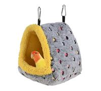 DONGKER Nichoir pour Oiseaux Hiver,Lavable en Machine/à la Main,Nid Chaud d'hiver pour Perroquets,avec 2 Crochets en Acier Inoxydable pour Aras,Perroquets Gris du Gabon,Perruches Amazones,Calopsittes