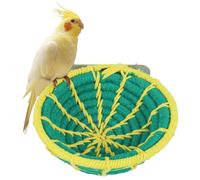 DONGKER Nid D'élevage d'oiseaux,Nid Suspendu en Corde de Chanvre pour Perruches,Calopsittes,Canaris,Inséparables,Petits Oiseaux